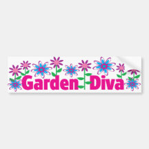 Garden Diva Bumper Stickers