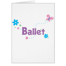 Garden Flutter Ballet Greeting Card