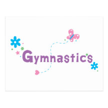Garden Flutter Gymnastics Post Cards