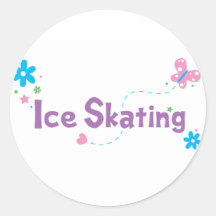 Garden Flutter Ice Skating Stickers