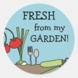 garden fresh vegetables cooking kitchen gift ta... stickers