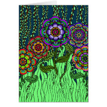 Garden Glow Greeting Card