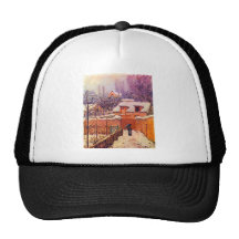 Garden in the Snow by Alfred Sisley Hats