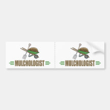 Garden Mulching Bumper Sticker