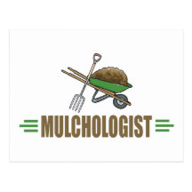 Garden Mulching Postcard