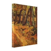 Garden of Saint-Paul Hospital by Vincent van Gogh Stretched Canvas Print