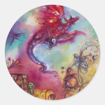 GARDEN OF THE LOST SHADOWS - FLYING RED DRAGON STICKER