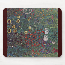 Garden With Sunflowers In The Countryside Mouse Pad