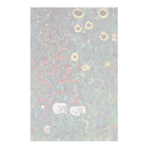 Garden With Sunflowers In The Countryside Stationery Paper