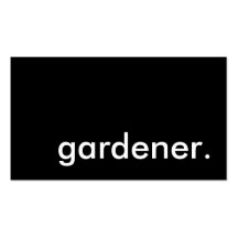 gardener. business cards
