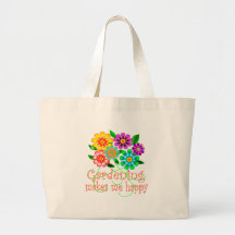 Gardening Happiness Canvas Bag