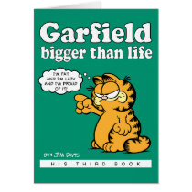 Garfield Bigger Than Life Note Card cards