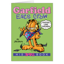 Garfield Eats Crow Note Card