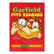 Garfield Goes Bananas Note Card cards