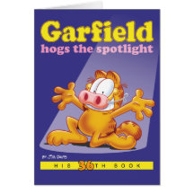 Garfield Hogs The Spotlight Note Card