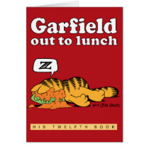 Garfield Out To Lunch Note Card cards