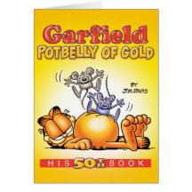 Garfield Potbelly of Gold Note Card