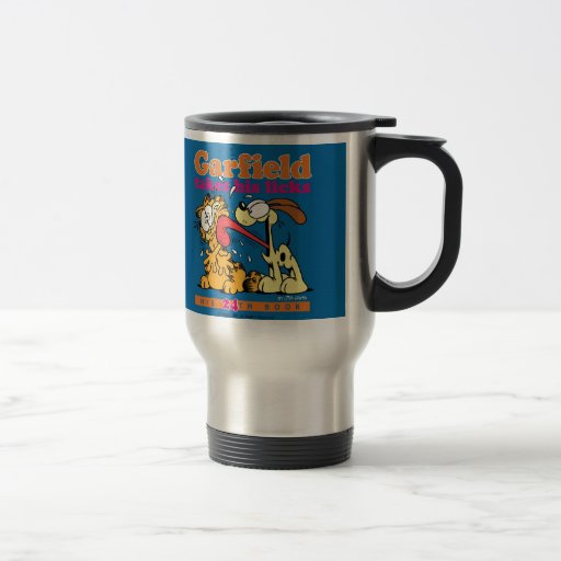 Garfield Takes His Licks Travel Mug