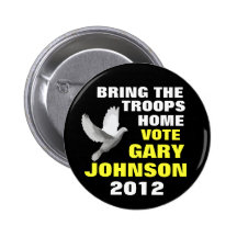 Gary Johnson 2012 peace Buttons