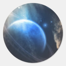 Gas Giant Round Stickers