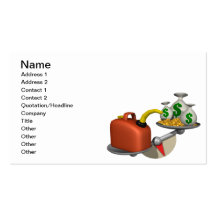Gas Vs Money Business Card Template