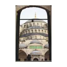 Gate to the Blue Mosque Gallery Wrap Canvas