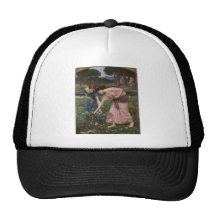 Gathering Rosebuds by John William Waterhouse Hats