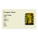 Gauge and Two Brass Lanterns on Fire Truck Business Card