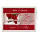 Gay / Lesbian Anniversary Card Red Roses