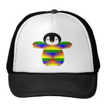 Gay Penguin Mesh Hats