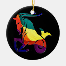 Gay Pride Capricorn Ornaments