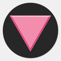 Gay Pride Pink Triangle Stickers