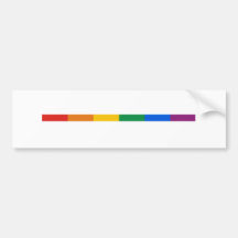 Gay Pride Stripe Bumper Sticker