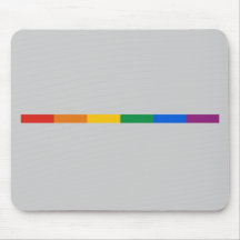 Gay Pride Stripe Mouse Pad
