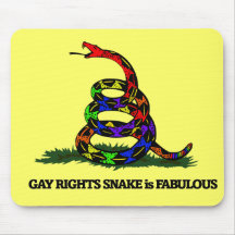 Gay Rights Snake Mousepad