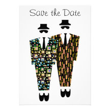 Gay Save The Date Announcement Card