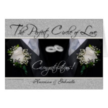 Gay Wedding Congratulations Personalised Card