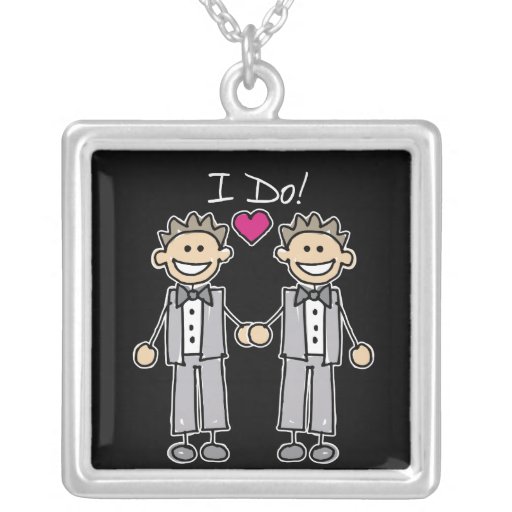 Gay Wedding Groom Necklace