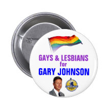 Gays and Lesbians for Johnson Pinback Buttons