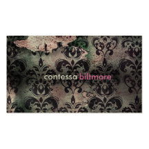 GC | Captivating Contessa | Pink | MatteCreamCard Business Card Template