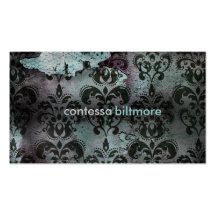 GC | Captivating Contessa | Teal Business Card Template