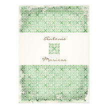 GC | ELEGANT VINTAGE GREEN INVITATION