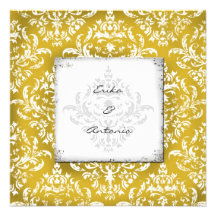 GC | Erika Vintage Damask-Golden Custom Invite
