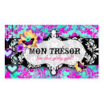 GC | Mon Trésor Turquoise Pink Business Card Templates