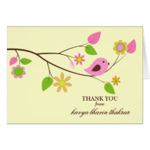 GC  | Sweet Bird Thank you Card