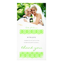 GC | Sweet Green Print Thank You Photo Card