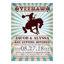 GC Yeehaw Rodeo Engagement Party Custom Invitation