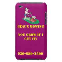 Geaux Mowing itouch case #2! iPod Touch Covers