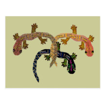 Gecko Dance Post Cards