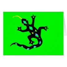 Gecko in Green2 Card